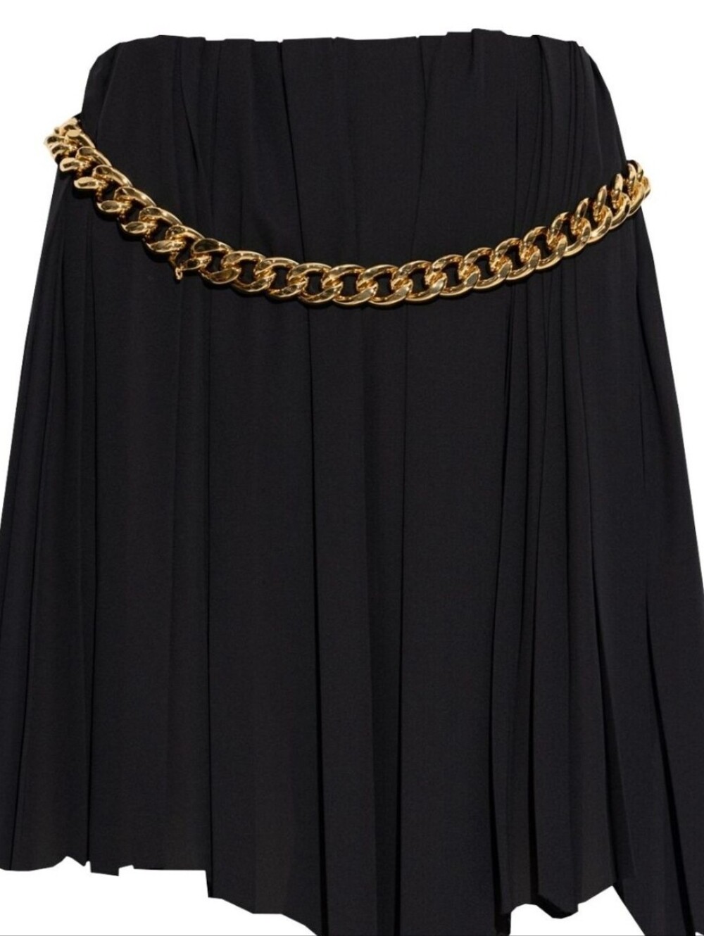 Balenciaga Pleated Mini Skirt - No Chain Belt. New With Tags Sz 42 / XL - Picture 3 of 5